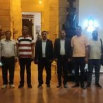 وفد من أساتذة كلية الآداب يزوروا المركز الثقافى الافريقى