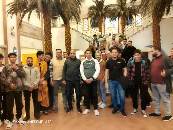 قطار الشباب يتوقف بالمركز الثقافى الافريقى بأسوان