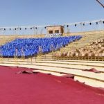 تجهيزات حفل تخرج طلاب الاكاديمية العربيه للعلوم والتكنولوجيا والنقل البحري فرع جنوب الوادي
