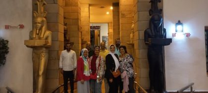 زيارة فريق مدربى علم النفس بالجامعة الامريكية