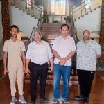 وفد من المجلس الاعلى للجامعات يزور المركز الثقافى الافريقى