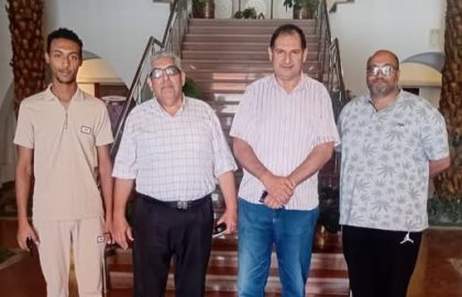 وفد من المجلس الاعلى للجامعات يزور المركز الثقافى الافريقى