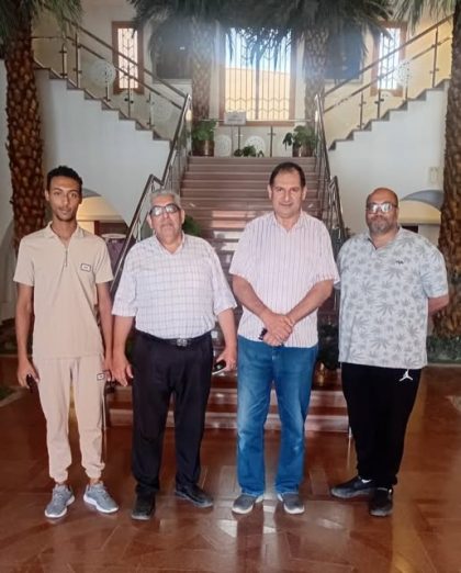 وفد من المجلس الاعلى للجامعات يزور المركز الثقافى الافريقى