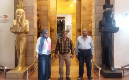 أعضاء هيئة تدريس الجامعات يزوروا المركز الثقافى الافريقى